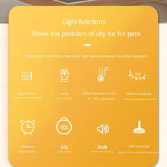 Pet Smart Drying Box Household Fully Automatic Cat Dryer Silent Small Dog Hair Dryer Pet Dry Room Hair Dryer for Cats and Dogs