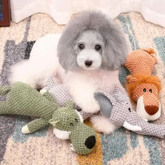 Pet Dog Toys for Large Dogs Cute Plush Squeak Stuffed Toys Fleece Durable Chewing Cute Soft Toys Pet Molar Toys Dogs Accessories