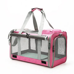 Pet Bag  Portable Bag for Outings Foldable Car Shoulder Portable Cat Bag  Large Capacity Two Cat Outing Bag