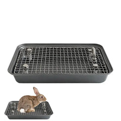 Bunny Litter Box Removable Litter Box Reusable Training Pan Cage Stainless Steel Potty Trainer for Small and Medium Animals