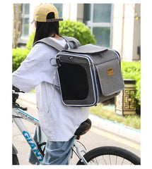 Bicycle Carrying Cat Bag Dog Bag Pet Bag Portable Backpack For Outdoor Use Suitable For Carrying Bicycles And Motorcycles