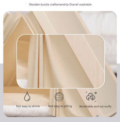 Pet Tent House Foldable and Removable Portable Comfortable and Breathable Cat House Stable Dog House with Thick Pad Pet Supplies