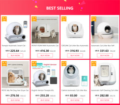 Tonepie Automatic Smart Cat Litter Box Self Cleaning 65L App Control Pet Cats Toilet Litter Tray Ionic Deodorizer Arenero Gato