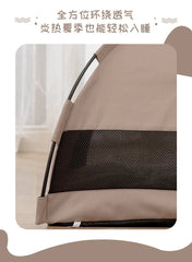 Pet Nest Tent Semi Closed Foldable Outdoor Pet Supplies Breathable Tent Pet Summer Cooling Warm Pads Pet Decoration Supplies