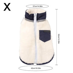 Pet Dog Clothes Autumn Winter Warm Fleece Vest Jacket For Small Medium Dogs Chihuahua French Bulldog Pug Clothing Coat