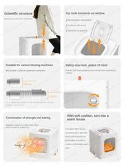 Detached pet drying box Multifunctional cat hair dryer Household water blower for small dogs Large capacity pet drying box