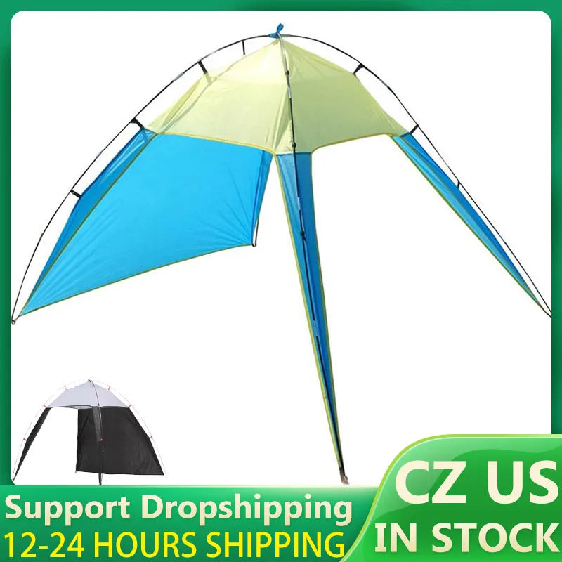Portable Lightweight Outdoors Canopy Beach Shelter Sun Shade Tent Waterproof Tent Garden Sun Awning For Fishing Camping Travel