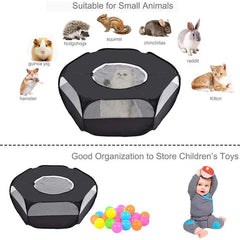 Folding Small Pet Enclosures, Outdoor and Indoor Games, Exercise, Crawling Small Animal Tents