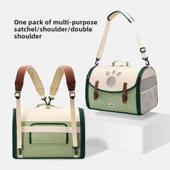 Multifunctional Outdoor Pet Shelter Portable Can Carry Two Shoulders Large Capacity Pet Travel Backpack Pet Products Accessories