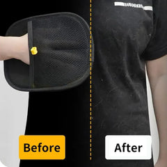 Static Pet Hair Removal Gloves - Grooming & Deshedding Gloves for Dogs Cats - Works on Sofa Carpet Clothes - Multi-Surface Brush