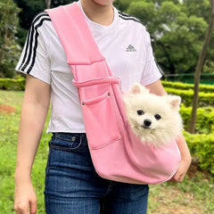 Outdoor Pet Carrier Bag Adjustable Crossbody Shoulder Strap Pet Crossbody Shoulder Bag Portable Pet Bag Pet Carrying Supplies