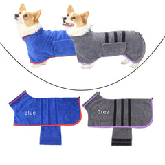 Dog Bathrobe Towel Microfiber Absorbent Beach Towel For Small Medium Dogs Cats Fast Dry Coat Absorbent Pet Nightwear Soft Towel