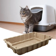 Cat Litter Box, Disposable, Stackable, Degradable, Cleaning, Bedpans, Folding, Portable, Outdoor, Pet, Kittens