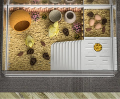 Small Pet House Large Space Transparent Pet Feeding Box Multi Functional Layered Area Luding Chicken Nest Breathable Pet Nest