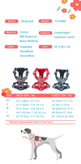 Truelove Pet Dog Harness Floral No Pull Cotton Fabric Breathable and Reflective Soft for Big Medium Small Adjustable VestTLH5655
