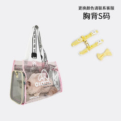 Pet bag Cat bag Portable going out Transparent schoolbag Carrying one-shoulder portable cat bag Dog dog