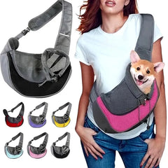 Pet Dog Carrying Bag Sling Carrier Bag Portable Comfortable Breathable Hand Free Shoulder Crossbody Bag for Dogs Accessories