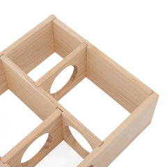 Hamster House Log Movable Roof Stable 6 Bedrooms Pet Hideout House for Hamsters Chinchillas Golden Bears Sleeping and Moving