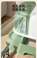 Cat Litter Box Fully Enclosed Oversized Hallway Supply Tray Oversized Long Aisle Drawer Pet Toilet Furniture Supplies