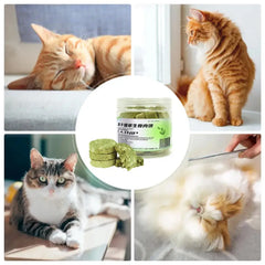 Cat Grass Treats Dried Chew Kitten Biscuits Snacks Toy Freeze Dried Cat Teeth Cleaning Grass Treats for Pet Kitten of Any Age