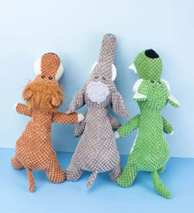 Plush Cartoon Puppy Dog Toys Pet Chew Squeak Toys Small Dogs Teeth Grinding Bite Interesting Cute and Highly Elastic Pet Toys