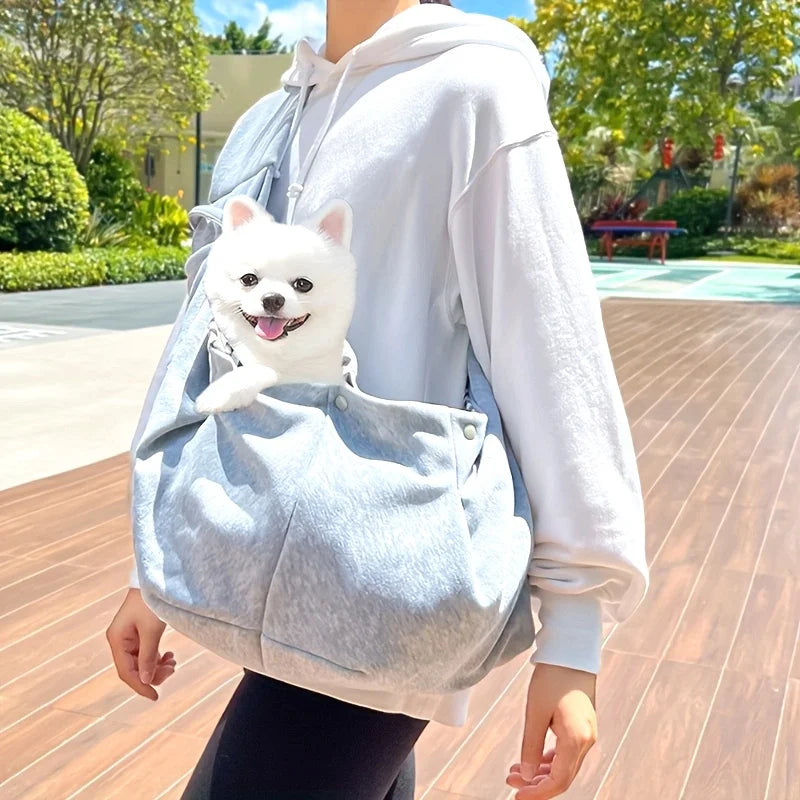 Outdoor Pet Carrier Bag Adjustable Crossbody Shoulder Strap Pet Crossbody Shoulder Bag Portable Pet Bag Pet Carrying Supplies