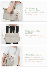 Pets go out and pack puppies. Portable one-shoulder bags are suitable for cats and small dogs to carry outdoors than bears.