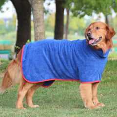 Dog Bathrobe Towel Microfiber Absorbent Beach Towel For Small Medium Dogs Cats Fast Dry Coat Absorbent Pet Nightwear Soft Towel