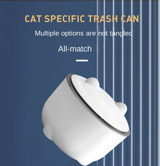 Cat Excrement Trash Can Fully Enclosed Cat Litter Basin Cat Toilet Cat Litter Special Garbage Can Excrement Supplies