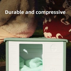 HOOPET Cat Litter Cat House Cottage Summer Outdoor Rainproof Dog Kennel Cat House Stray Cat Outdoor Nests