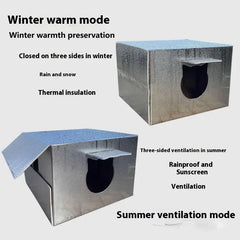 Outdoor Cat House Pet Shelter Waterproof Stray Cats Cold Windproof Scratch-Resistant Four Seasons Tent Dog Nest Warm House