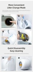 Tonepie Automatic Smart Cat Litter Box Self Cleaning 65L App Control Pet Cats Toilet Litter Tray Ionic Deodorizer Arenero Gato