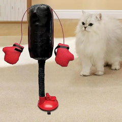 Portable Cat Punching Bag Toy Interactive Indoor Cats Kitten Toy With Gloves Cat Toy For Kitten Pet Cat Supplies