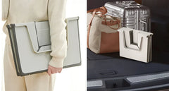 Tall Open Top Cat Litter Box with High Sides and Scoop Portable and Foldable Large Size for Multiple Cats or Big Cat Home Use