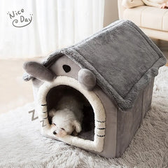 Pet Folding House Winter Kennel for Small Medium Dogs And Cats