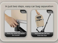 New pet stroller for outdoor use, lightweight and foldable, suitable for medium-sized and small dog and cat households. Outdoor