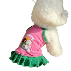 Pet Dresses Thin Strap Dogs Vest Comfortable Fabric Printed Design Puppy Camisole Breathable Soft Small Dog Cat Dress Puppy