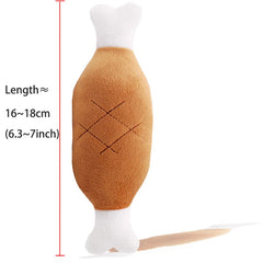 Cute Dog Plush Toys Teething Chew Squeak Dog Toys For Small Medium Breed Cat Bite Resistant Squeaky Juguetes Para Perros Cat Toy