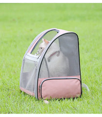 Cat bag for outdoor use, portable large capacity pet bag, transparent backpack, all season universal dog bag, breathable