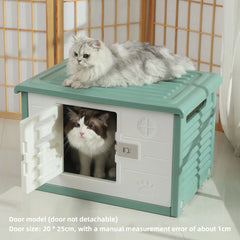 HOOPET Cat Litter Cat House Cottage Summer Outdoor Rainproof Dog Kennel Cat House Stray Cat Outdoor Nests
