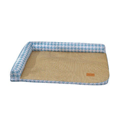 The Cat and Dog House Uses Large Straw MATS, Cat Beds, Ice Beds, Semi-disassembled and Washed Bamboo Mat MATS Pet Ice Pad