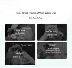 Portable Pet Backpack Outdoor Cat Supplies Transparent Shoulder Bag Pet Bag Breathable Space