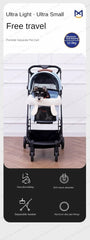 Detachable Lightweight Pet Stroller Car Carry Basket Small and Medium-sized Pet Stroller Foldable Ultra-light Portable Pet Cart