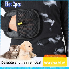 Pet Grooming Gloves Dog Grooming Equipment Anti-static Pet Hair Removal Brushes for Cats and Dogs on Clothes Sofas Carpets Etc.