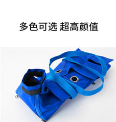 Portable and foldable pet carrying bag for cats, anti-scratch and bite, fixed cat bag for vaccination.