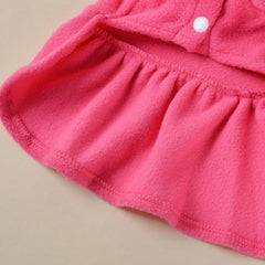 Winter Pet Dress Cute Pet Outfit Fashionable Winter Warm Pet Dress for Small Medium Dogs Cats Comfortable Plush Skirt
