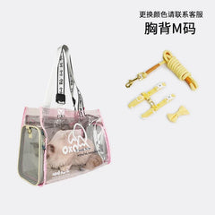 Pet bag Cat bag Portable going out Transparent schoolbag Carrying one-shoulder portable cat bag Dog dog