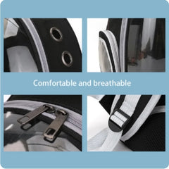 Cat Carrying Bag Space Pet Backpack Breathable Portable Transparent Backpack Puppy Dog Transport Carrier Space Capsule Bag Pets