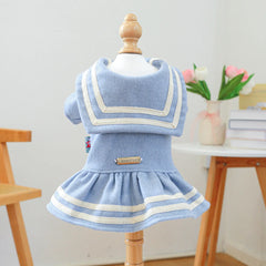 Pet Dress, Dog Cat Fur Coat, Autumn and Winter Warm Princess Dress Cute Thick Dress Dog Dresses for Small Dogs Puppy