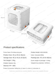 Detached pet drying box Multifunctional cat hair dryer Household water blower for small dogs Large capacity pet drying box